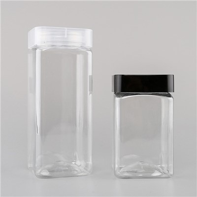 Пластичне четвртасте тегле са поклопцима од 500 мл