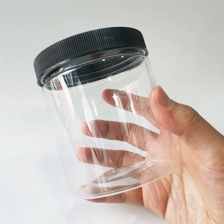 500ml Black Plastic Jars With Lids